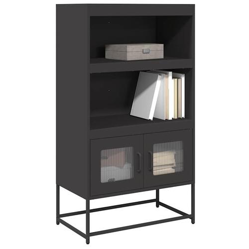 Højskab 68x39x123 cm stål sort