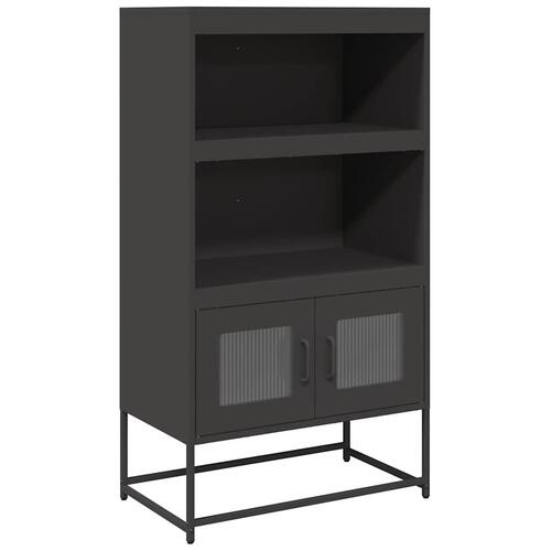 Højskab 68x39x123 cm stål sort