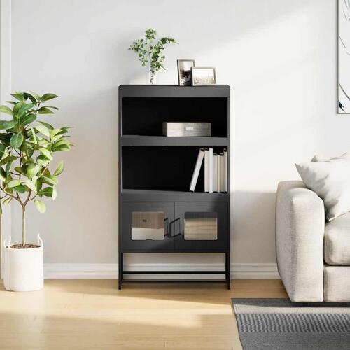 Højskab 68x39x123 cm stål sort