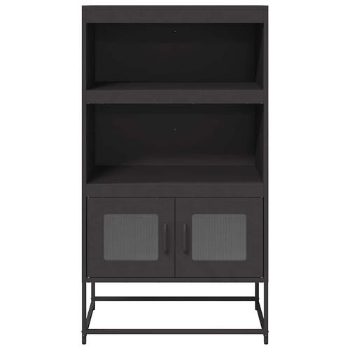Højskab 68x39x123 cm stål sort
