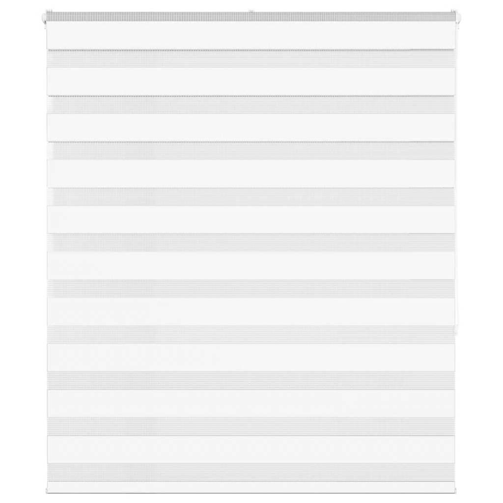 Zebragardin hvid 130x150 cm stofbredde 125,9 cm polyester