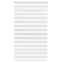 Zebragardin hvid 125x230 cm stofbredde 120,9 cm polyester