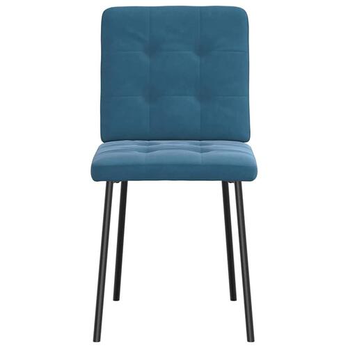 Spisebordsstole 6 stk. velour blå