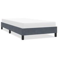 Sengeramme uden madras 80x210 cm fløjl mørkegrå