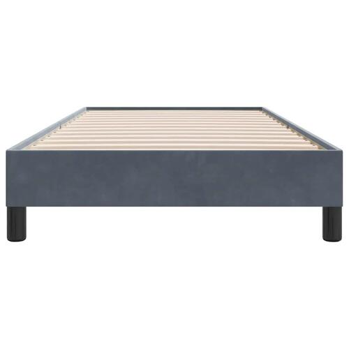 Sengeramme uden madras 80x210 cm fløjl mørkegrå