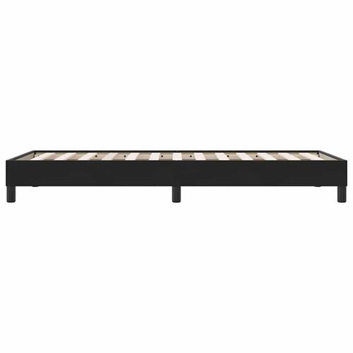 Sengeramme uden madras 100x210 cm fløjl sort