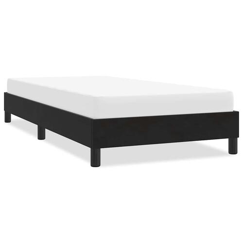 Sengeramme uden madras 90x210 cm fløjl sort