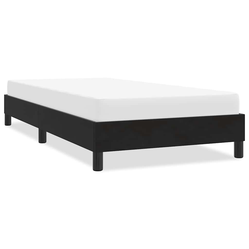 Sengeramme uden madras 90x210 cm fløjl sort