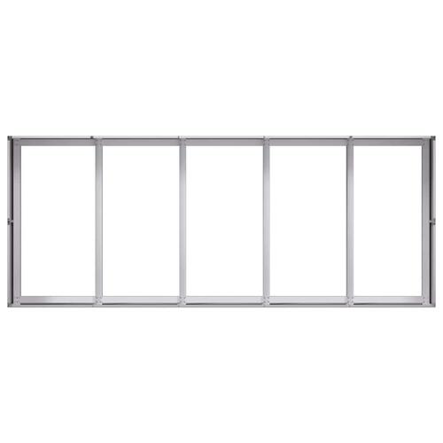Plantekasse 200x80x40 cm galvaniseret stål