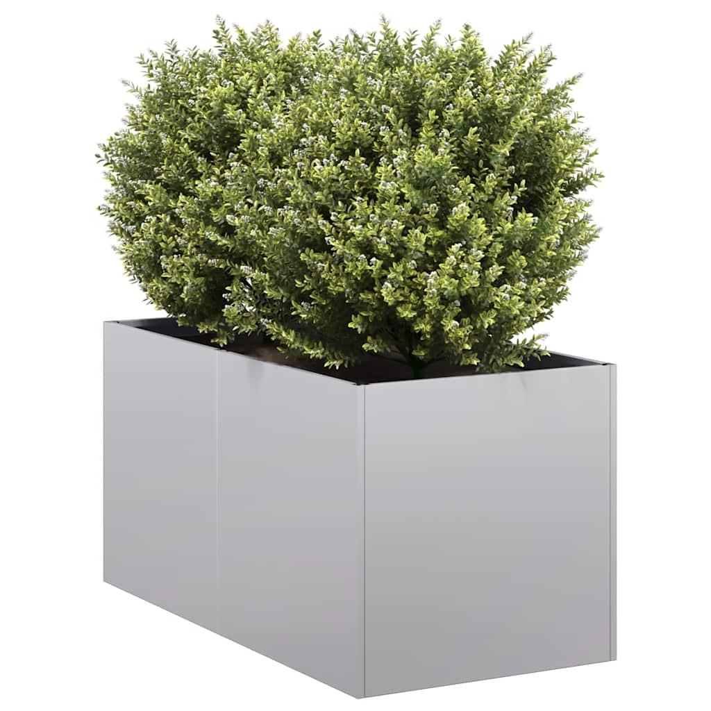 Plantekasse 40x80x40 cm galvaniseret stål billede