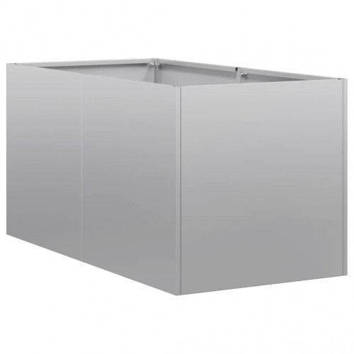 Plantekasse 40×80×40 cm i galvaniseret stål - højbed til have og terrasse