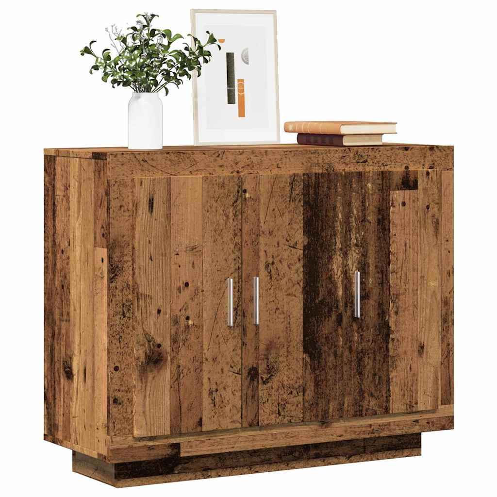 Skænk 92x35x75 cm konstrueret træ gammelt trælook billede