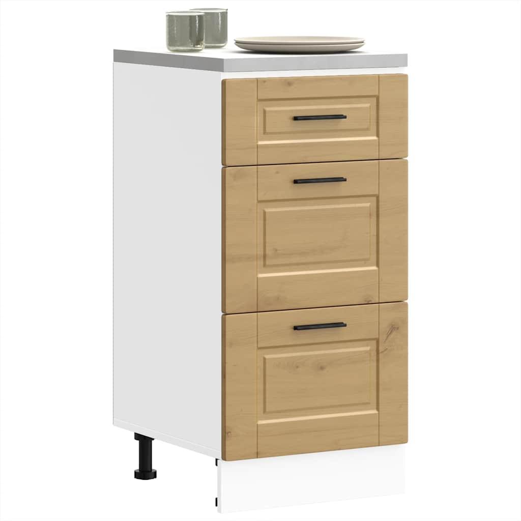 Køkkenunderskab Porto konstrueret træ kunsteg