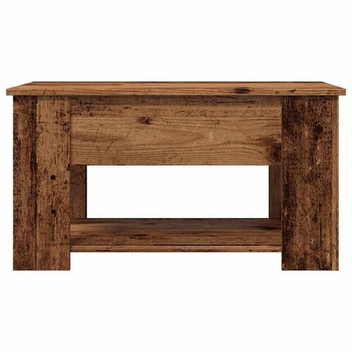 Sofabord 79x49x41 cm konstrueret træ gammelt trælook
