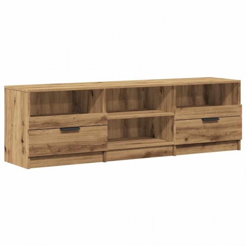 Tv-bord i kunsteg - 150 × 33,5 × 45 cm med 3 skuffer