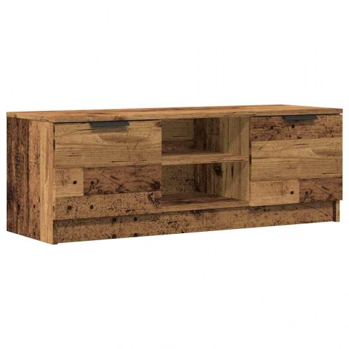 Tv-bord 102×35×36,5 cm i konstrueret træ - gammelt trælook
