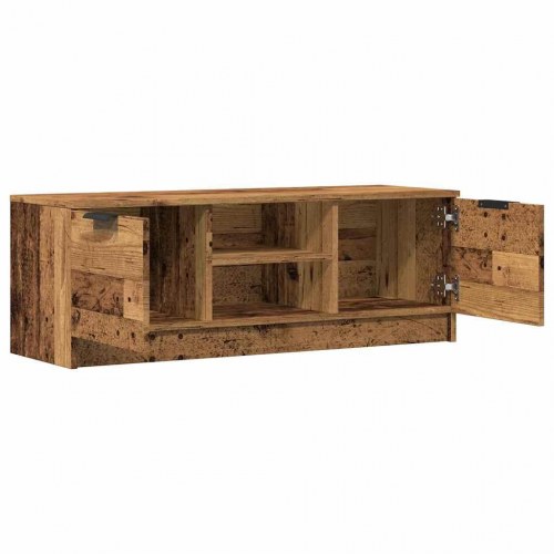 Tv-bord 102×35×36,5 cm i konstrueret træ - gammelt trælook