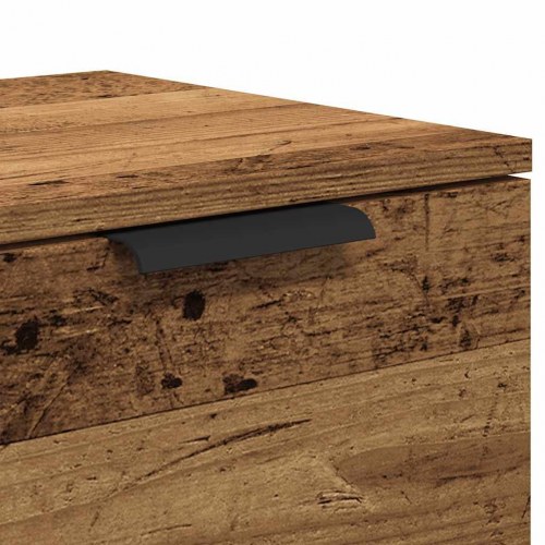 Tv-bord 102×35×36,5 cm i konstrueret træ - gammelt trælook