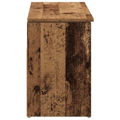 Skobænk 102x30,5x45 cm konstrueret træ antikt træ