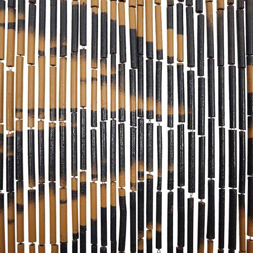 Insektgardin til døren palmetræ print 100x200 cm bambus