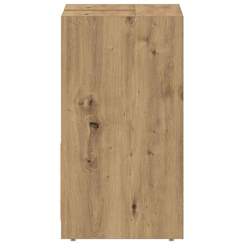 Underskab til badeværelse 60x33x60 cm konstrueret træ kunsteg