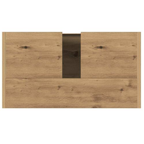 Underskab til badeværelse 60x33x60 cm konstrueret træ kunsteg