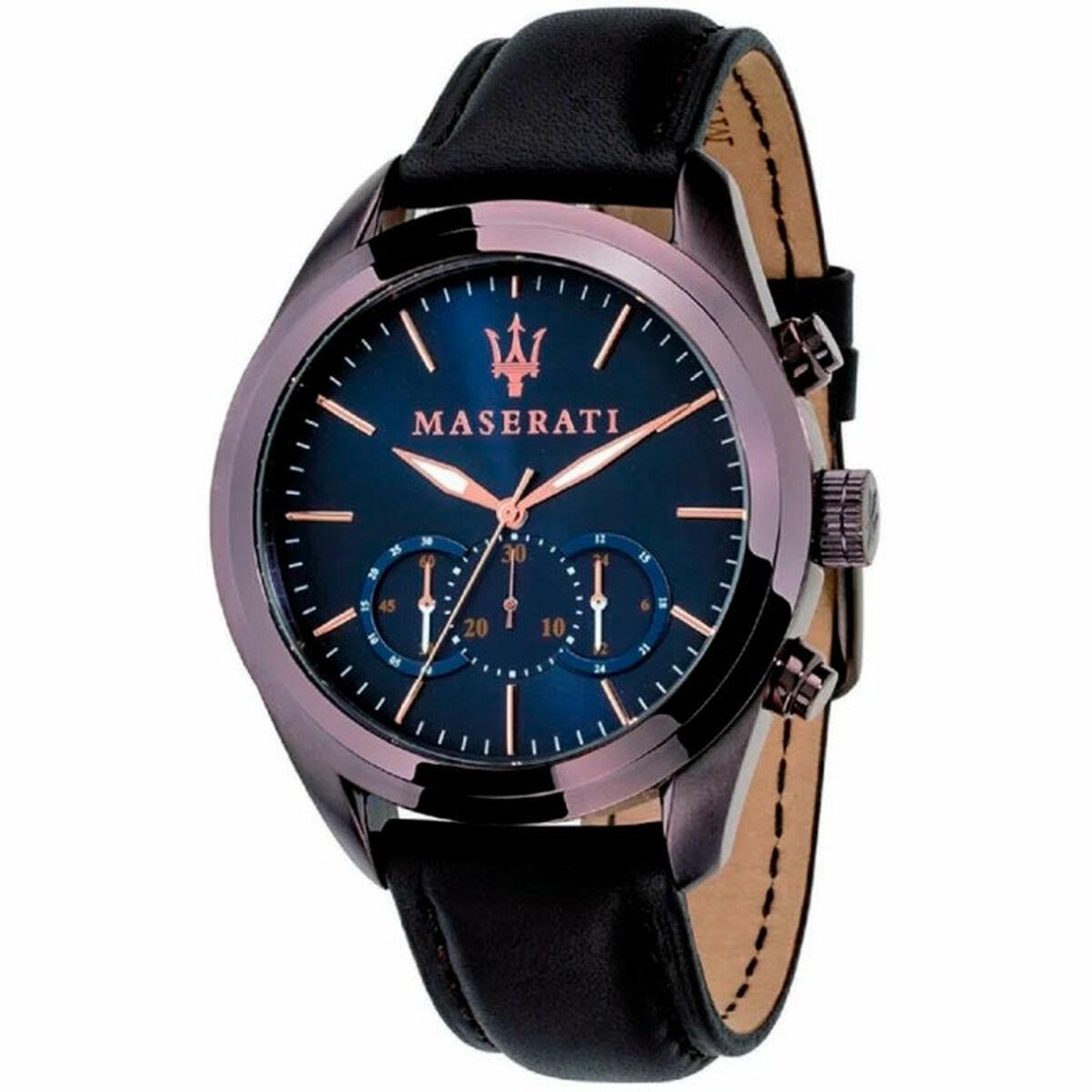 Herreur Maserati R8871612038 Ø45 mm - brun læderrem