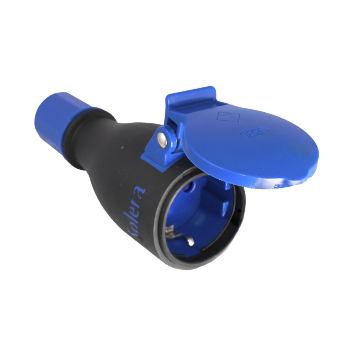 Solera 707tk stikdåse - blå/sort, 16 A, IP54