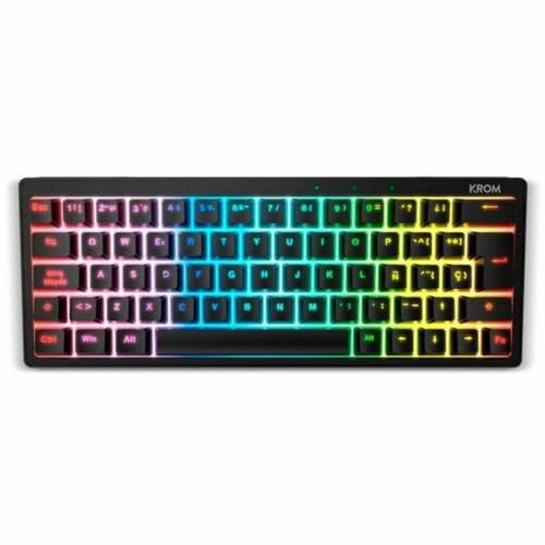 Tastatur Krom NXKROMKREATORSP Sort Spansk qwerty