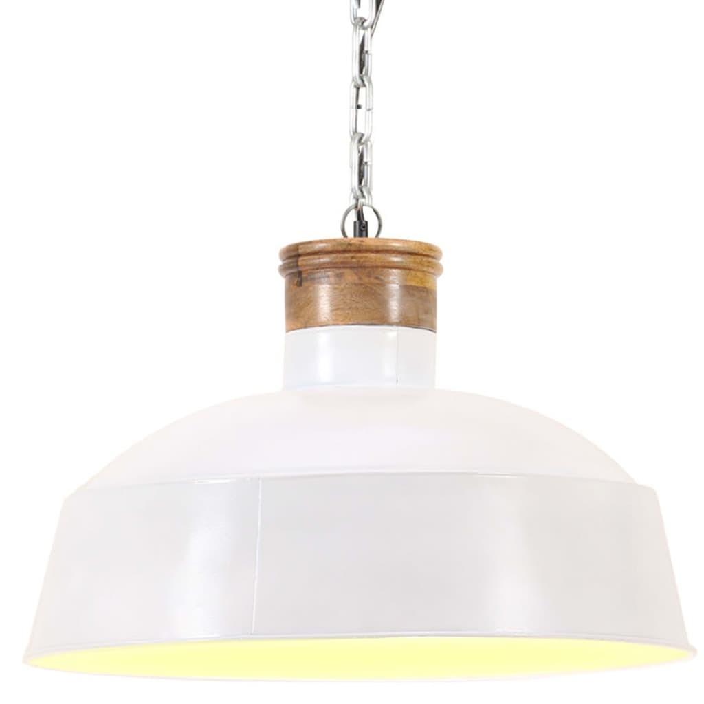 Industriel hængelampe 42 cm E27 hvid