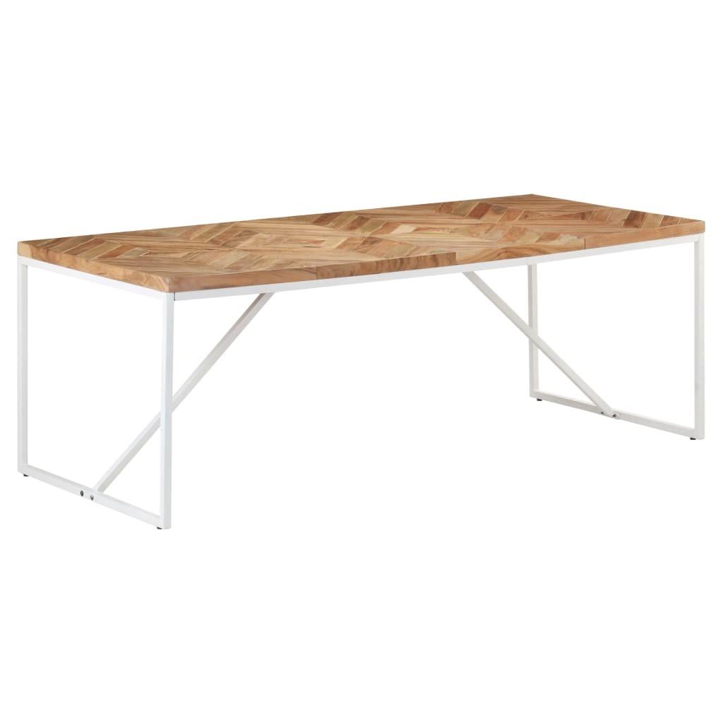 Spisebord 200x90x76 cm massivt akacietræ og mangotræ