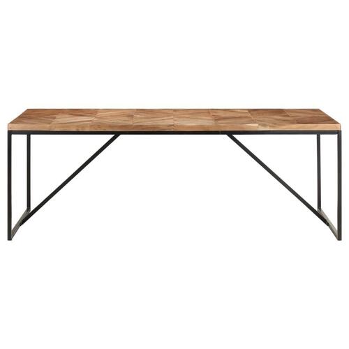 Spisebord 200x90x76 cm massivt akacietræ og mangotræ
