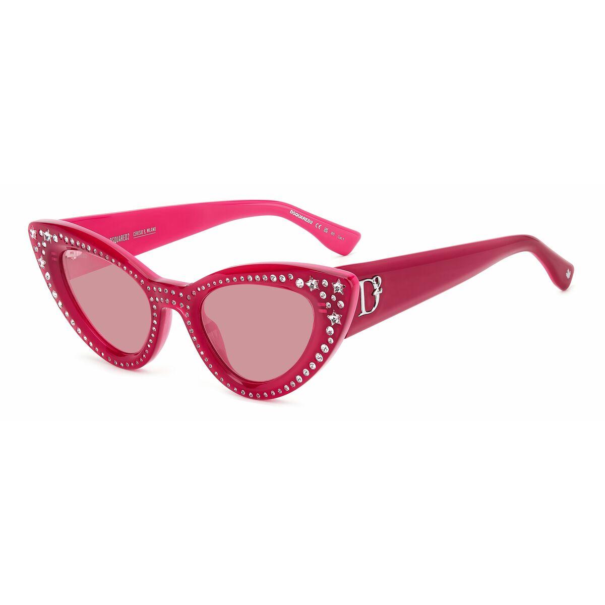 Dsquared2 D2-0092-N-S-MU1 damesolbriller - pink, Ø 51 mm