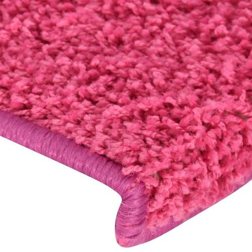 15 stk. trappemåtter 65x21x4 cm pink