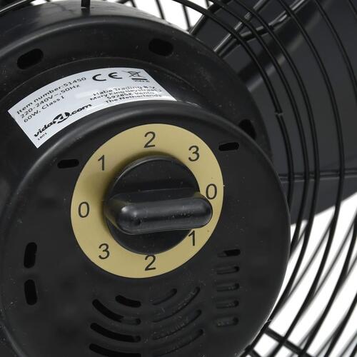 Gulvventilator 60 cm 3 hastigheder 120 W sort