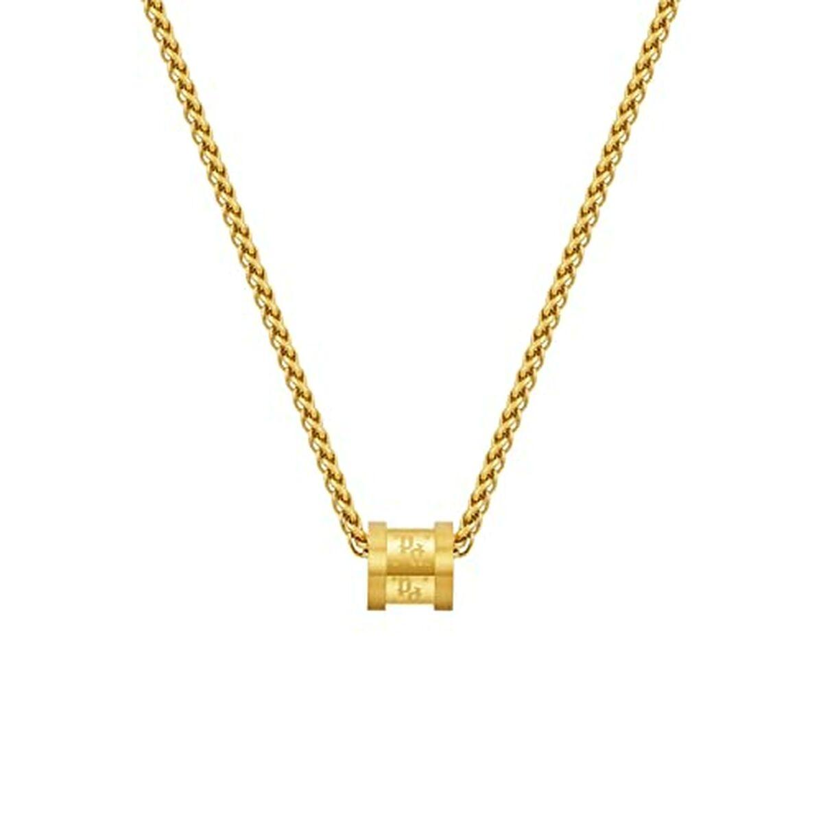 Police herrehalskæde 50 cm - gylden, snap-krog