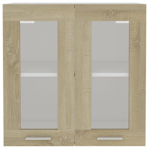 Hængende vitrineskab Lyon - Sonoma eg 60×31×60 cm, konstrueret træ