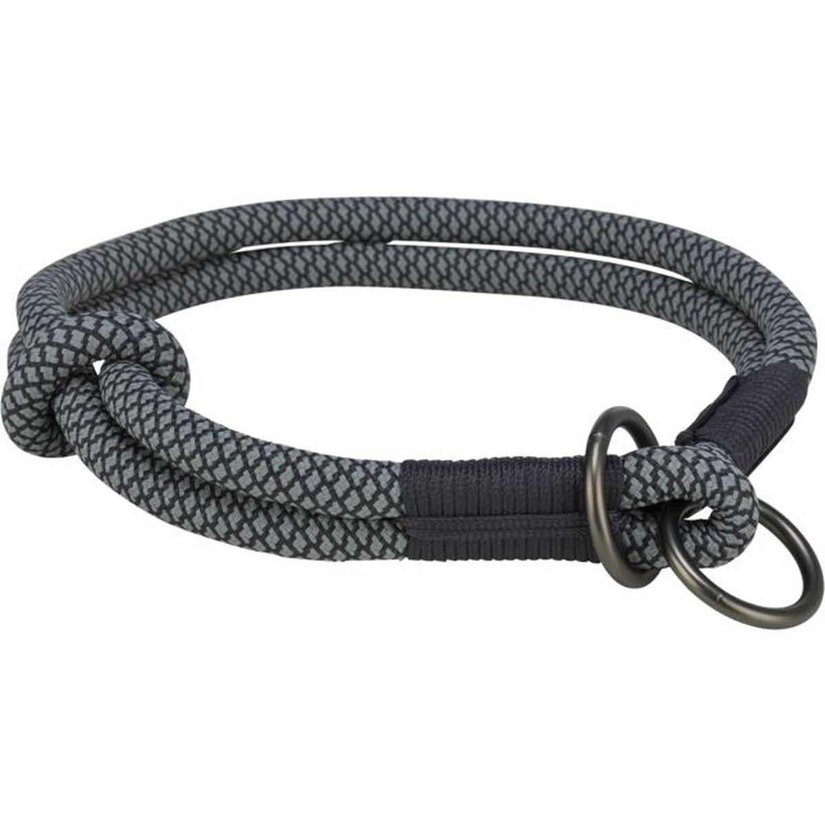 Hundetræning kraver Trixie Soft Rope Sort Grå M 45 cm