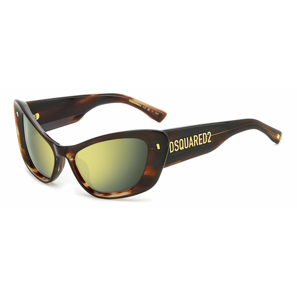Dsquared2 solbriller til kvinder D2-0118-S-EX4 - brun/gylden, 57 mm
