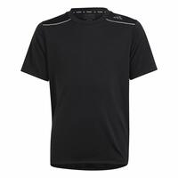 Børne Kortærmet T-shirt Adidas Aeroready Sort 9-10 år