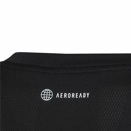 Børne Kortærmet T-shirt Adidas Aeroready Sort 11-12 år