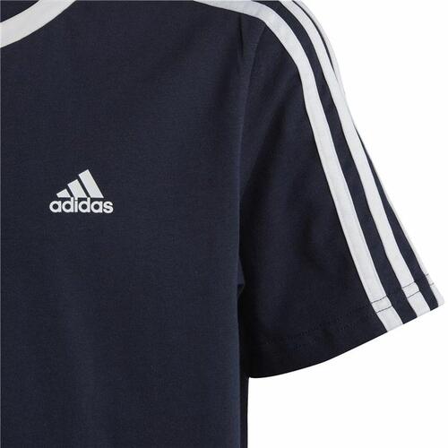 Kortærmet T-shirt Adidas 3S Badge of Sport Sort 7-8 år