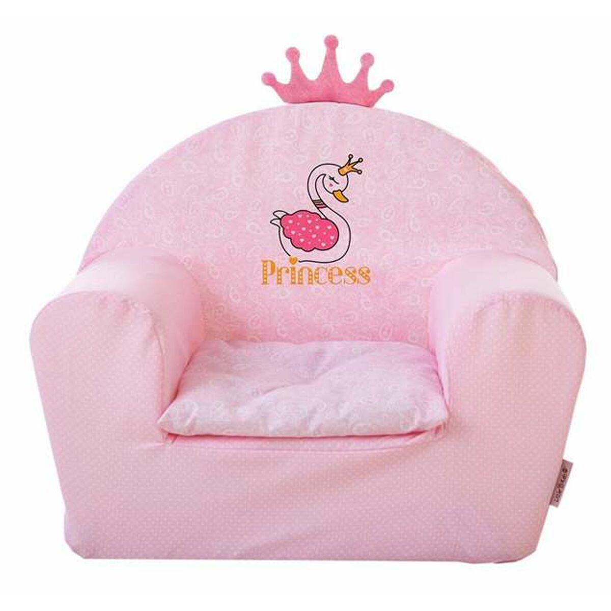 Lænestol til børn - Princess, pink børnesofa