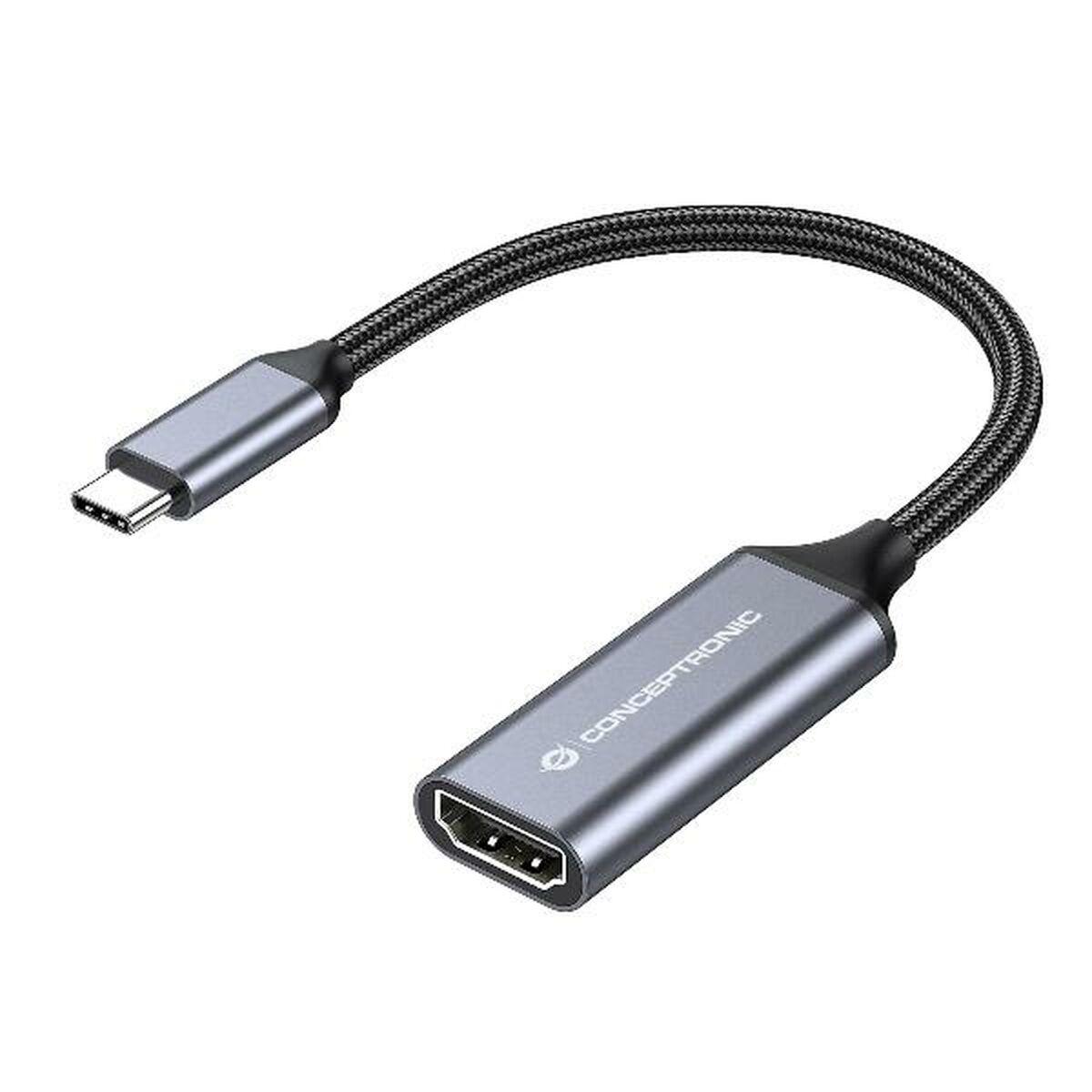 Conceptronic HDMI til DVI-adapter - Grå billede