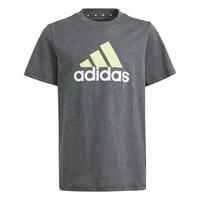 Børne Kortærmet T-shirt Adidas Essentials Big Logo Grå 15-16 år