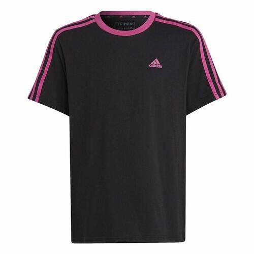 Børne Kortærmet T-shirt Adidas Essentials Sort 7-8 år
