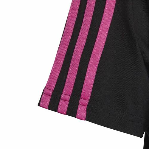 Børne Kortærmet T-shirt Adidas Essentials Sort 7-8 år