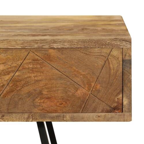 Skrivebord med skuffer massivt mangotræ 110 x 50 x 76 cm