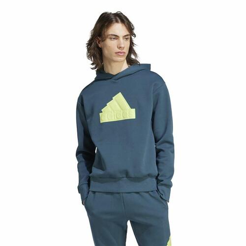 Hættetrøje til Mænd Adidas Fi Bos Hd Blå 2XL