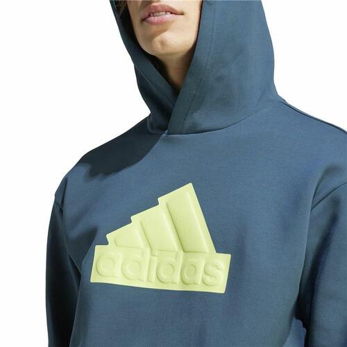 Hættetrøje til Mænd Adidas Fi Bos Hd Blå 2XL